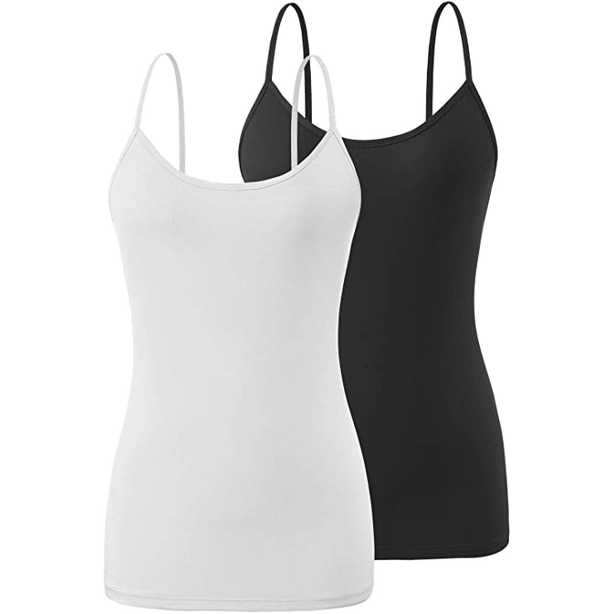 Women Basic Super Soft Camisoles Adjustable Spaghetti Strap Tank Top Soft Fabric Camis