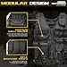 Himal Outdoors Tactical Vest, 600D Encrypted Polyester Adjustable Lightweight Airsoft Vest for Playing or Training