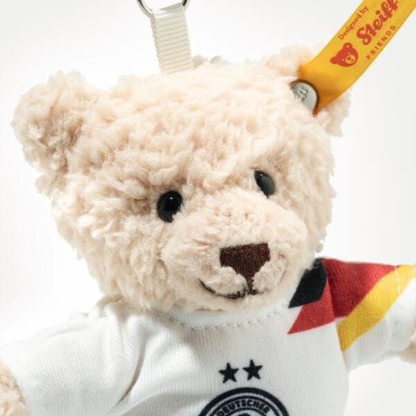 Steiff Mila Teddy Bear cuddly toy DFB pendant, cute stuffed toy with plastic eyes, children, boys & girls, Friends - Image 3