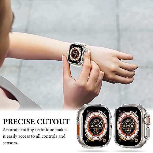 Étui en polycarbonate pour Apple Watch Ultra 49mm argent