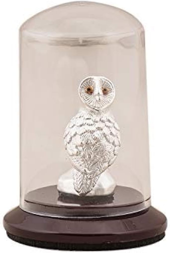 Silverwala 999 Pure Silver Owl/Ullu Idol for Wealth and longevity/Gift Item