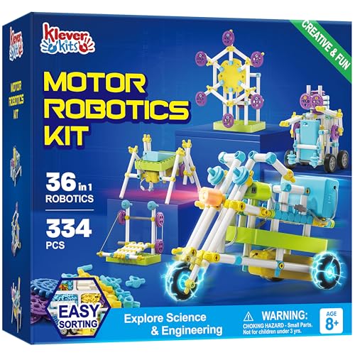 Klever Kits 36-in-1 Motor Robotic Kits, Make Your Own Kids