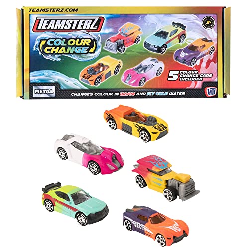 HTI Teamsterz Street Machines Juego de Coches Que cambian de Color | 5 Coches...