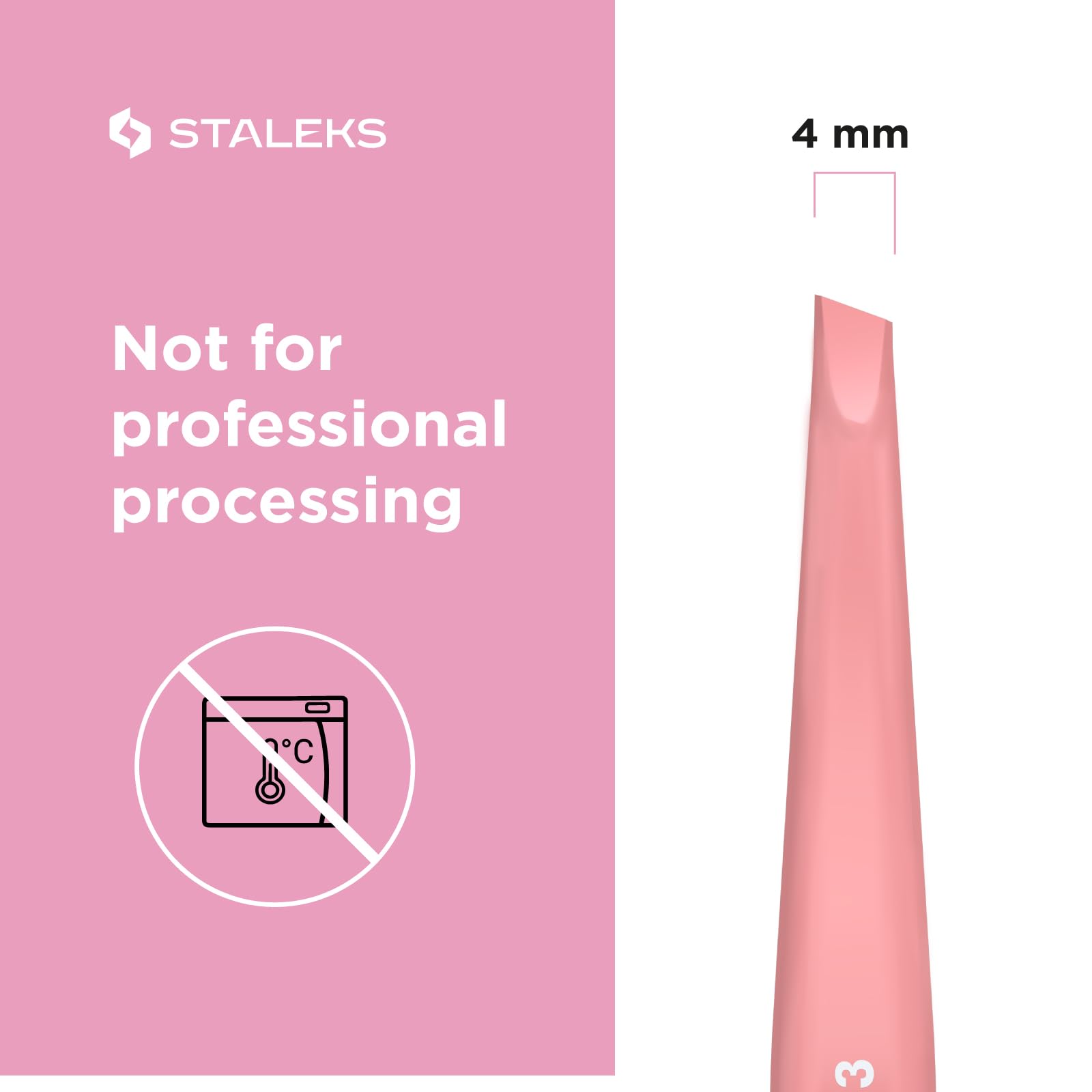 Staleks Eyebrow Tweezers BEAUTY & CARE TBC-11/3 (Wide Slant) 4