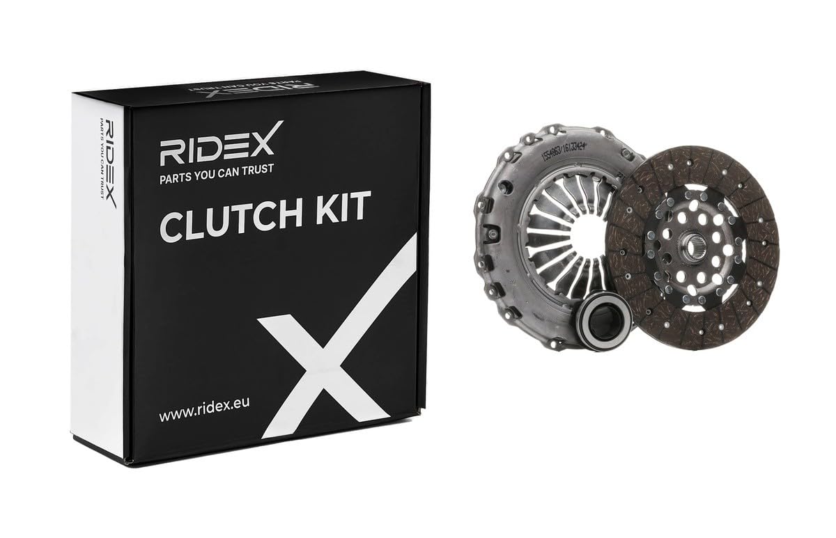 RIDEX 479C3038 Kit de embrague con cojinete de desembrague con plato de embrague Revisar/sustituir volante doble masa Compatible con VW Transporter T4 Bus 70B, 70C, 7DB, 7DK, 70J, 70K, 7DC, 7DJ