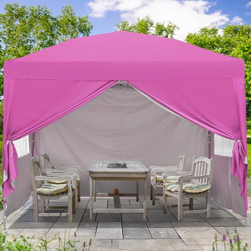 Gdy 10X10Ft Pop-Up Paint Tent, Pink Canopy Tent thumb #2