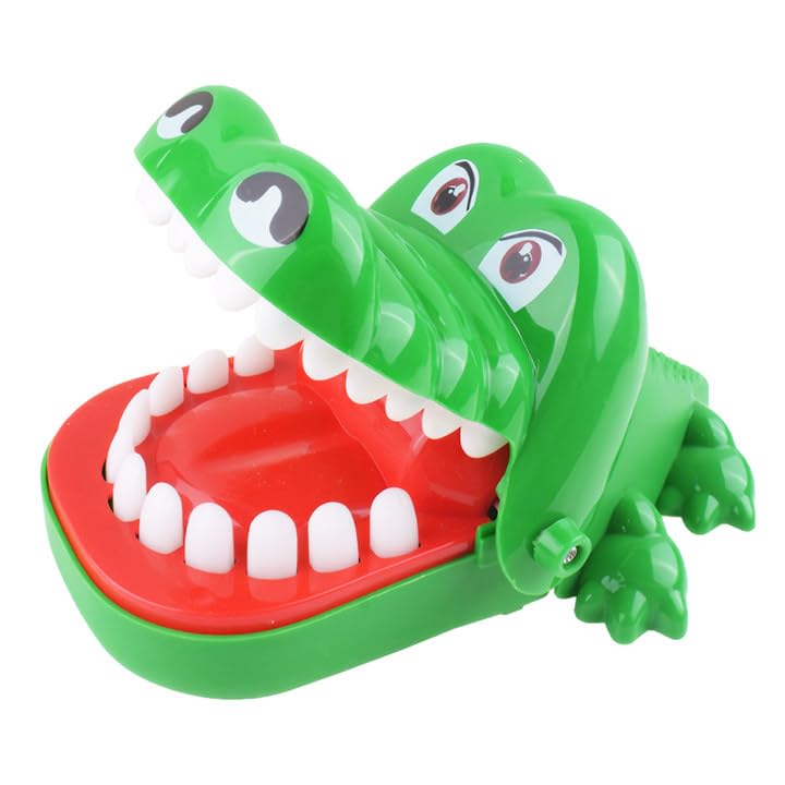 Krokodil Spiel Zähne,Krokodoc Krokodil Spielzeug Set Spaß und Stressabbau Geeignet für Familienspiele,Partyspiele,Kindergeschenke Spaß Krokodil Mund Finger beißen Spiel(Große Größe)
