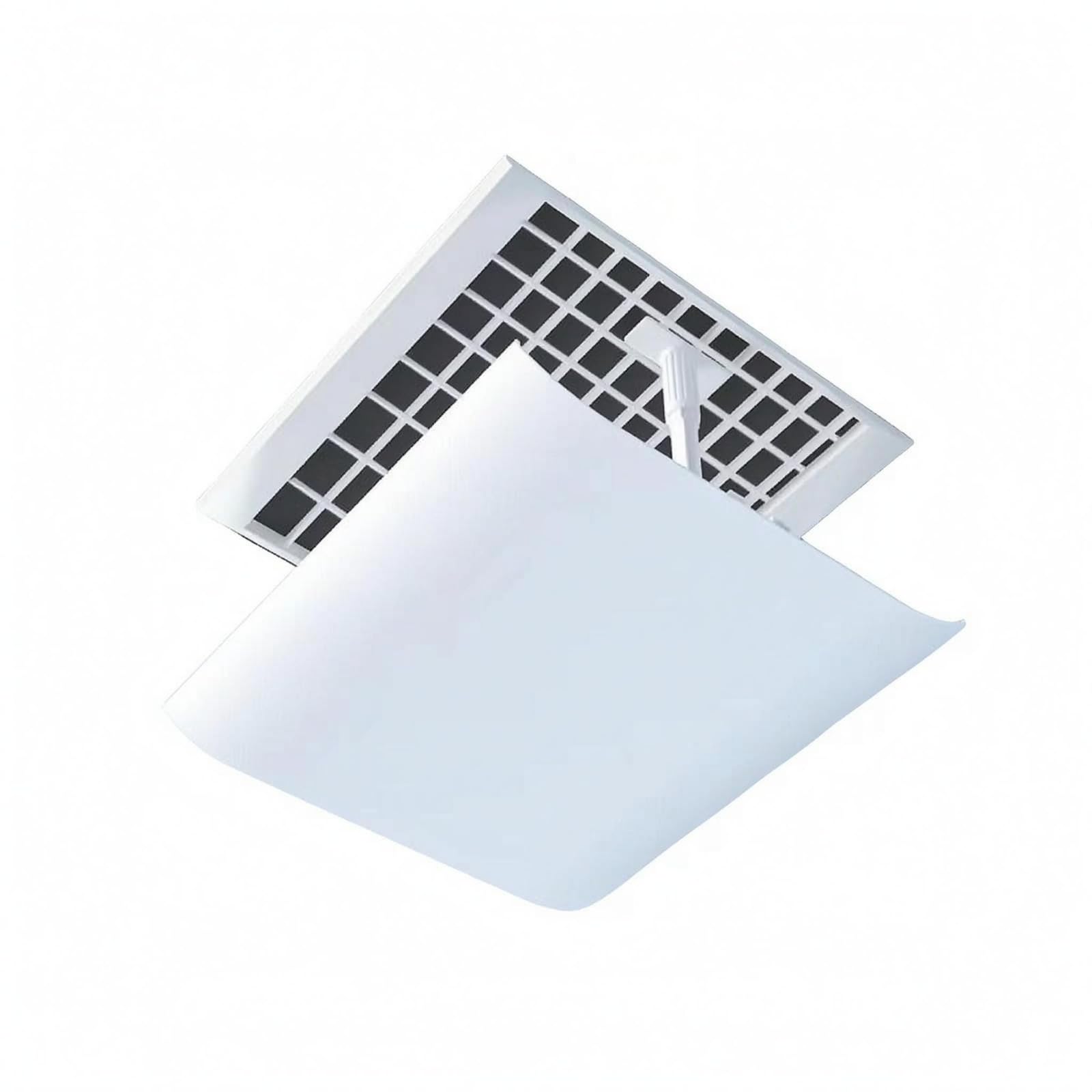 SECRET DESIRE Support Bracket Square Ceiling Outlet Deflector Solid Board Square Air Deflector Panel White Air Movement Guide Panel Even Surface, 30x30cm-image-47