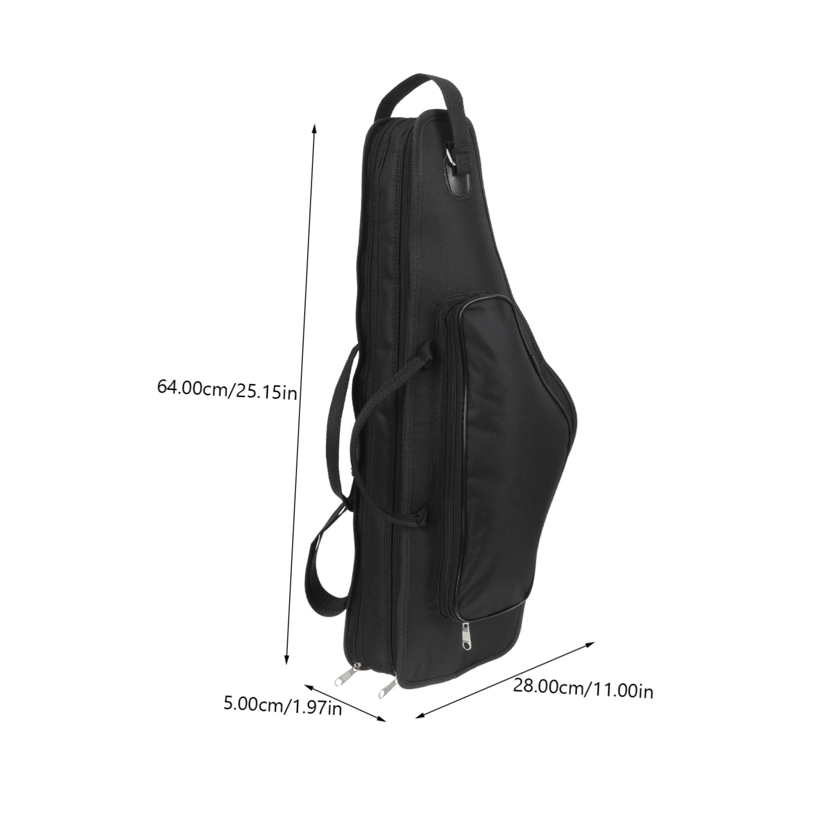 LIFKOME Portable Alto Saxophone Case with Shoulder Straps Thickened Handle and Smooth Zipper for Easy Carrying and Protection for Musicians the Go