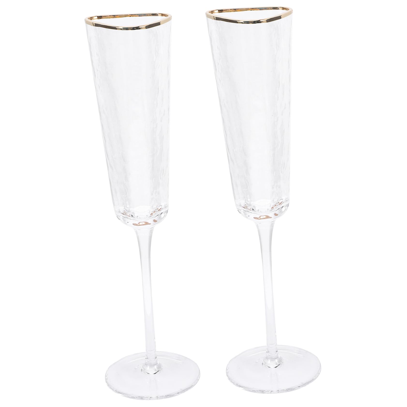 Flûtes à vin mousseux en cristal Cabilock pour un toast de mariage élégant