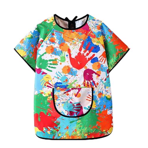 Generisch Delantal de pintura para niños | Delantal de pintura infantil, delantal sintético impermeable para manualidades, cocina, preescolar, escuela, jardín, ocio, interior, exterior, cocinar