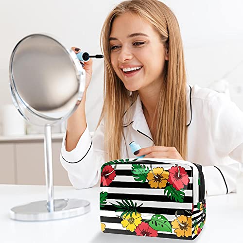 Trousse de maquillage violette compacte contre le désordre