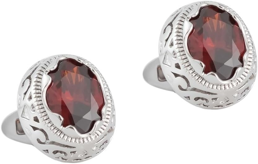 Inlaid Color Zircon Rhinestones Cufflinks Men's Shirt Cuff Links