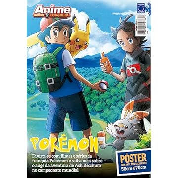Capa do livro Superpôster Anime Invaders - Pokémon - Arte D - Ash Ketchum e Pikachu - Journeys