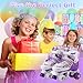LrpoIv Kids Roller Skates for Girls or Boys,4 Size Adjustable Quad Skates with All Light Up Wheels for Toddler Kids Beginners 3-12 Years Old Roller Skates for Indoor Outdoor Sports