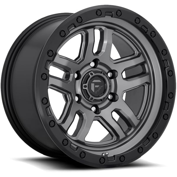 FUEL OFF-ROAD D701 AMMO 17X9, 5X5.0, 4.53, -12mm MATTE GUN METAL BLACK BEAD RING - D70117907545