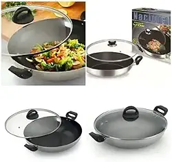 Panela Frigideira Wok Paella 28cm Antiaderente 3,3l Teflon