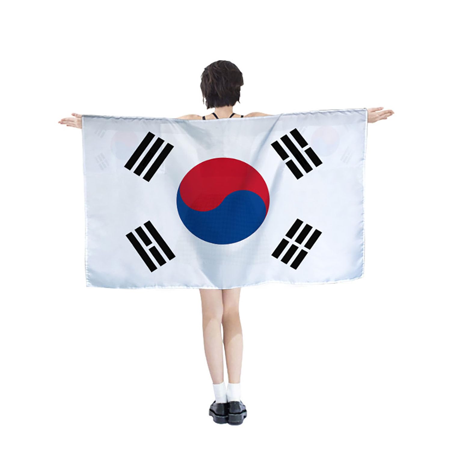 Cape drapeau Corée du Sud KOR confortable pour supporter sans effort au stade