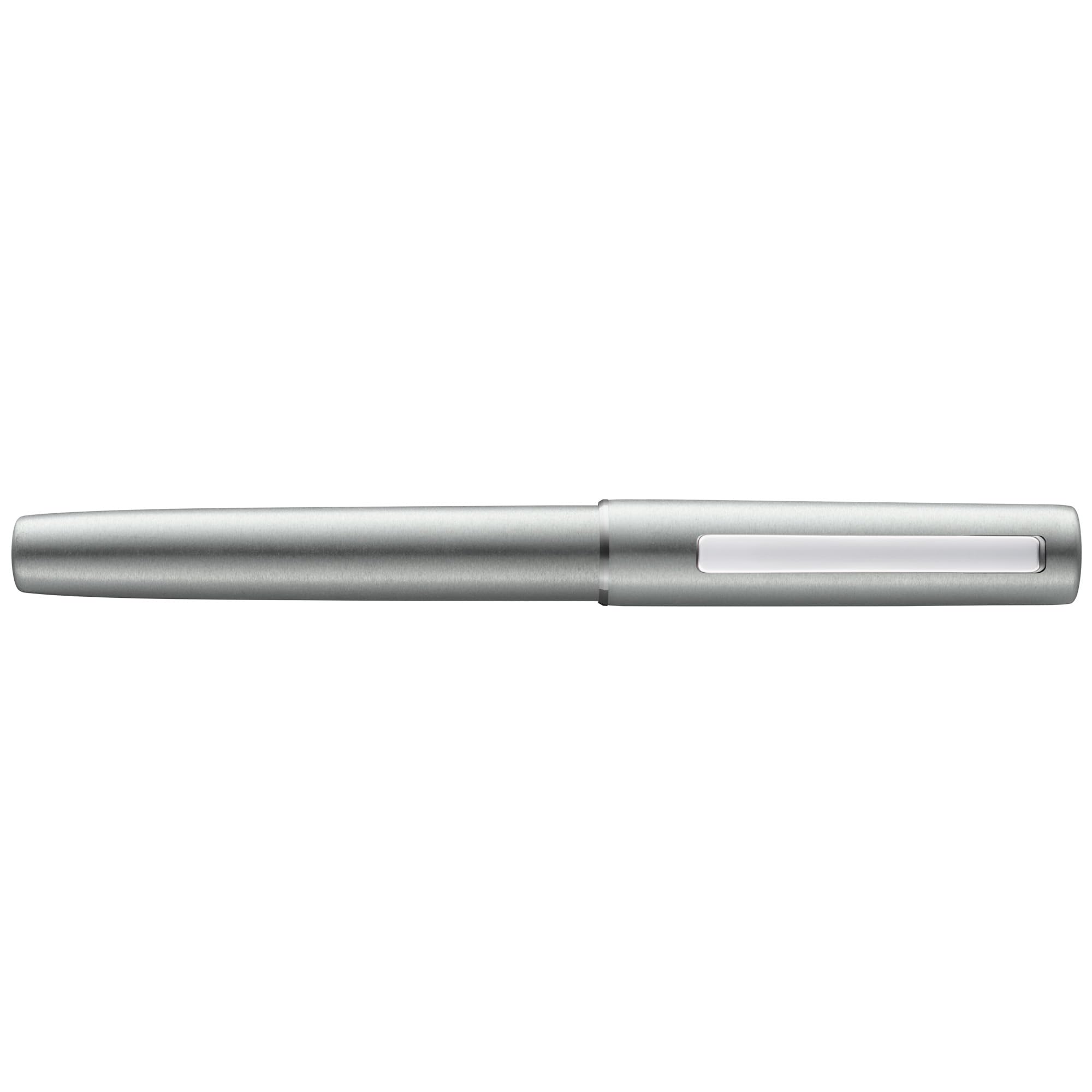 LAMY aion Füllhalter 077 – Füller aus eloxiertem Aluminium in der Farbe Olive-Silber mit gestrahltem Griffstück und Stahlfeder – Federstärke M, 1231946