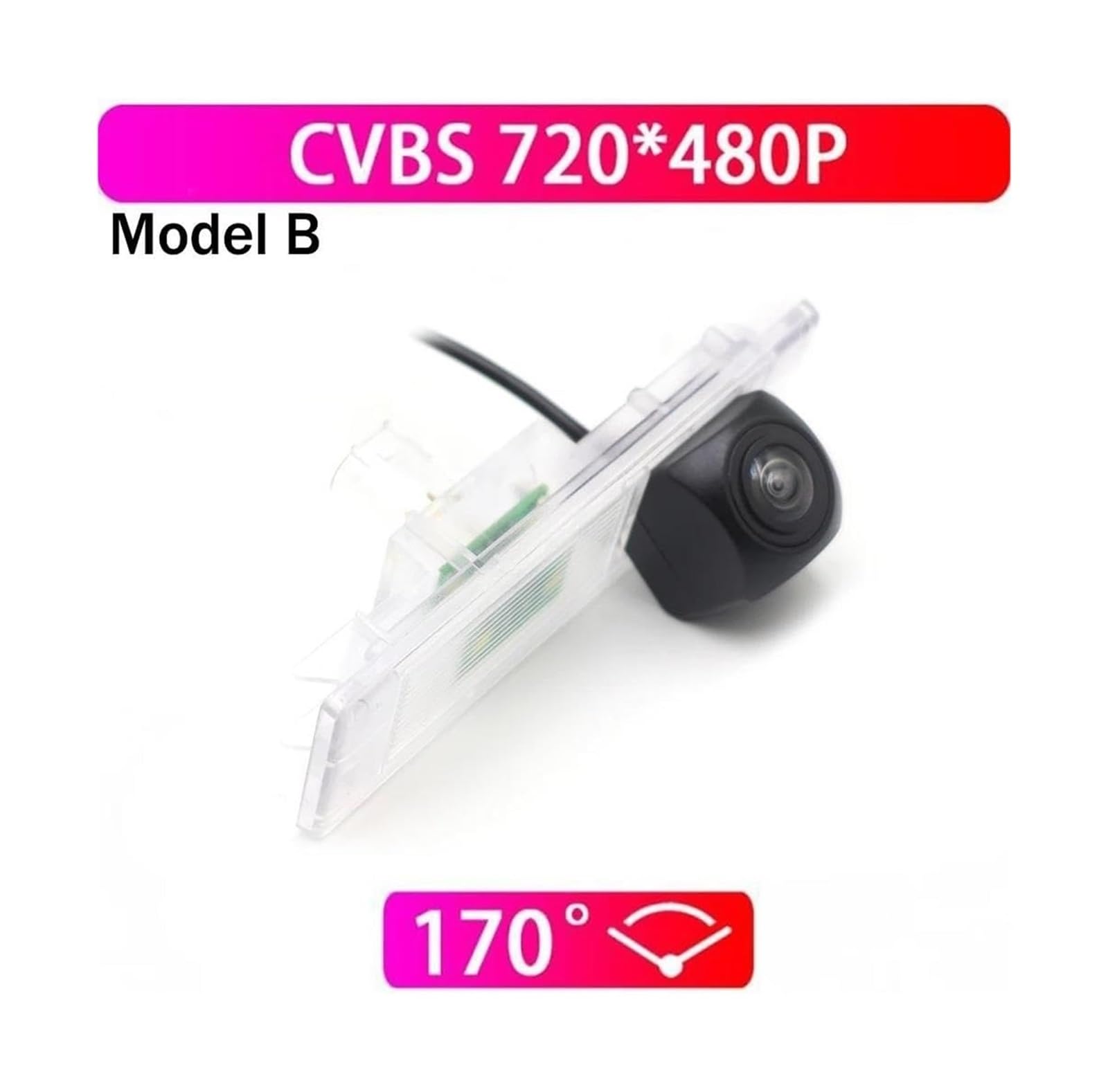 Caméra Recul AHD 1080P Caméra Recul Pour Voiture Pour Crossover R60 Pour Coupé R58 Pour Roadster R59 2010~2016(CVBS 480P Model B)
