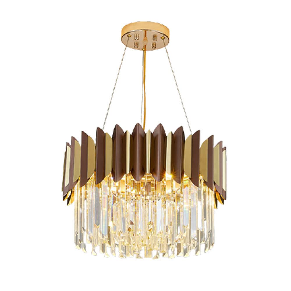 Lustre en cristal haut de gamme pour salon élégant de 40cm
