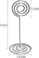 Vista 4 de Table Number Card Holders Place Card Holder, 25 Pack Picture Holders for Tables, Wire Shape Photo Number Stands Menu Paper Card Clips for Wedding