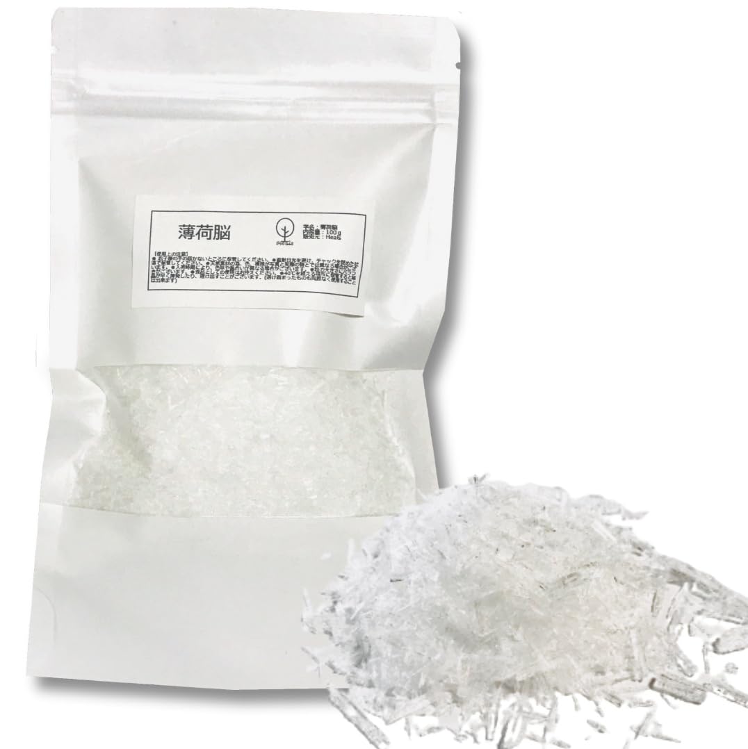 Amazon.co.jp: メントール結晶 100g ハッカ クリスタル 薄荷脳 ハッカ