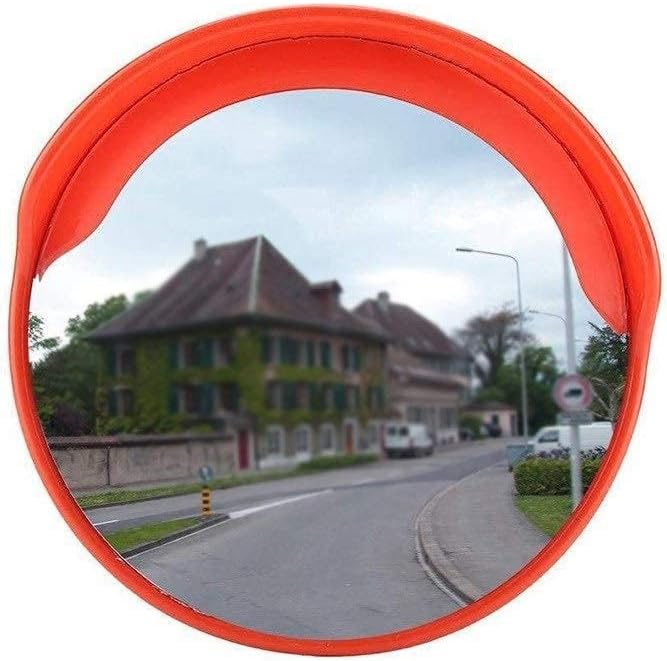 Road Safety Mirror, shatterproof Plastic Bullet Mirror Suitable for Bus Stop Underground Mirror Station 45-120 cm Blind spot Mirror (80CM)
