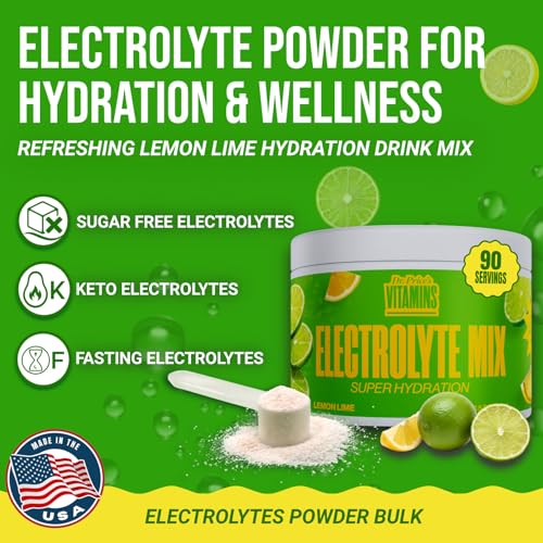 Image of Dr. Price's Electrolytes Powder Bulk - Lemon Lime, 90 Servings | Sugar Free Hydration Drink Mix with 72+ Trace Minerals, Manganese | Keto Electrolytes | Vegan, Doctor-Formulated, Made in USA