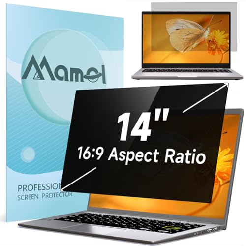 Écran de confidentialité 14 pouces 16:9 pour ordinateur portable HP Lenovo Dell Mamol