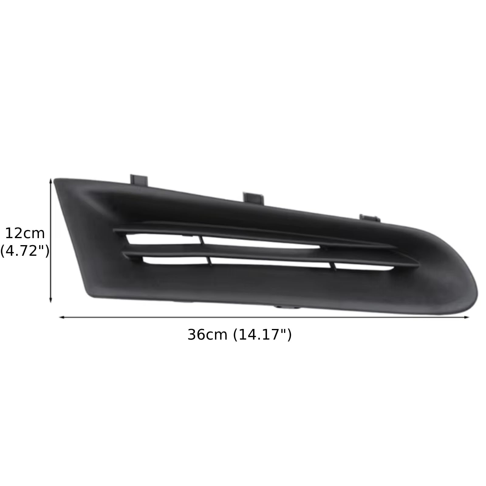 Twowinds - Rejilla Parachoques 7701208684 Compatible con Renault Clio 3 (2005-2014) - Delantero Izquierdo y Derecho (ambos lados) - (2 unidades)