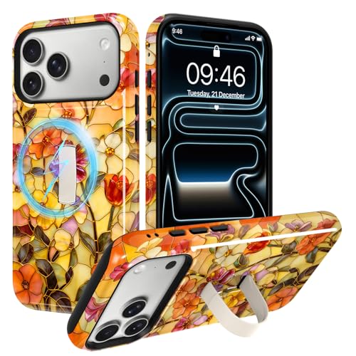 Coque iPhone 17 Pro magnétique de protection vintage haut de gamme KANGHAR