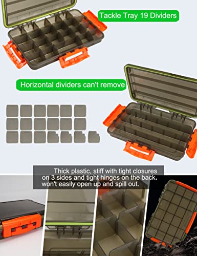 Tnqhuq Tackle Box Waterproof Tackle Box 3700 Tackle Tray Floating Fishing Tackle Box Organizer Fishing Lure Box Storage Snackle Box Container (1 Pack) #TOP4