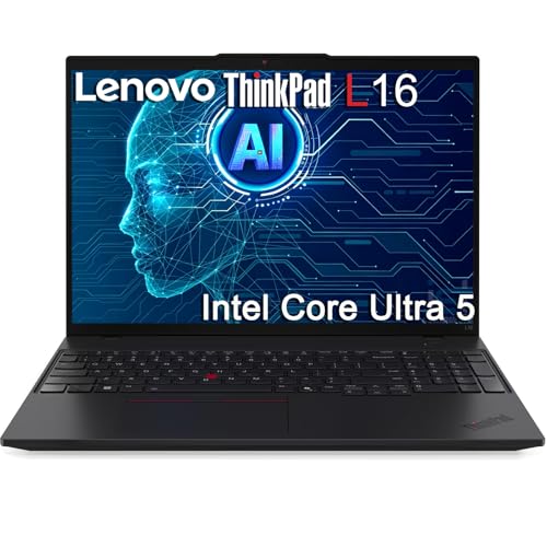 Lenovo ThinkPad L16 Business AI PC Laptop, 16" FHD+, Intel 12-Core Ultra 5 225U (> Ultra 7 155U), Backlit, 2x Thunderbolt 4, IST Computer Customized 16GB/32GB/64GB DDR5, 512GB/1TB/2TB SSD, Win 11 Pro