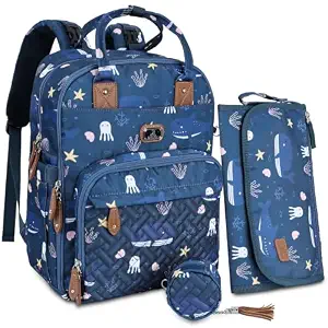 Diaper Bag Backpack with Portable Changing Pad,Baby Essentials