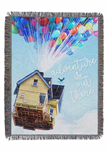 Image of Northwest Woven Tapestry Throw Blanket, 48" x 60", Up Watercolor Adventure