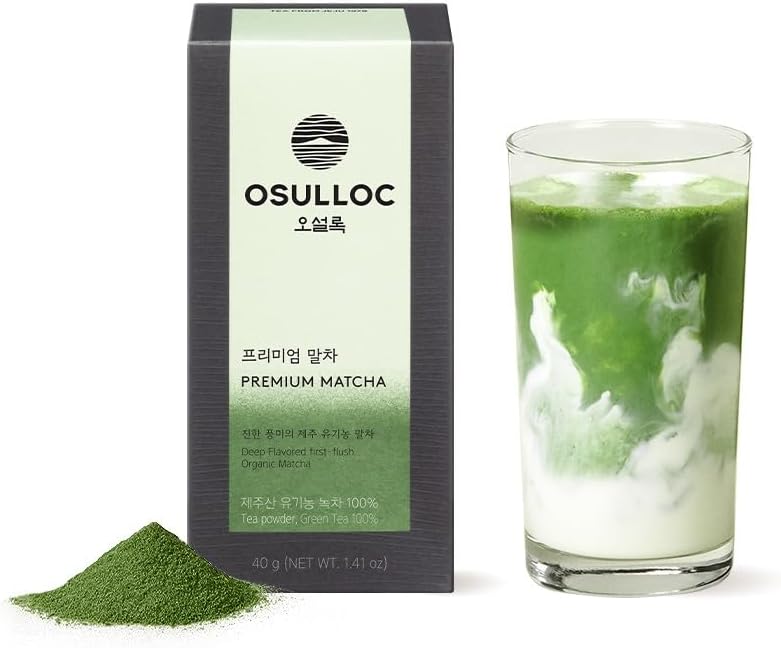 Premium Matcha Powder for lattes, Ceremonial Grade Korean Matcha, Premium Organic (USDA) Pure Leaf Green Tea from Jeju, 1.41 oz, 40g