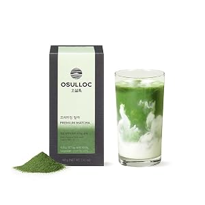 OSULLOC Premium Matcha Powder for lattes Ceremonial Grade Korean Matcha Premium Organic USDA Pure Leaf Green Tea from