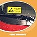 Cabilock Anti-Static Warning Labels 200 Pcs Self Adhesive Electrostatic Sensitive Device Stickers for Industrial Safety 2.16X0.98 Inch Durable Static Protection Decals