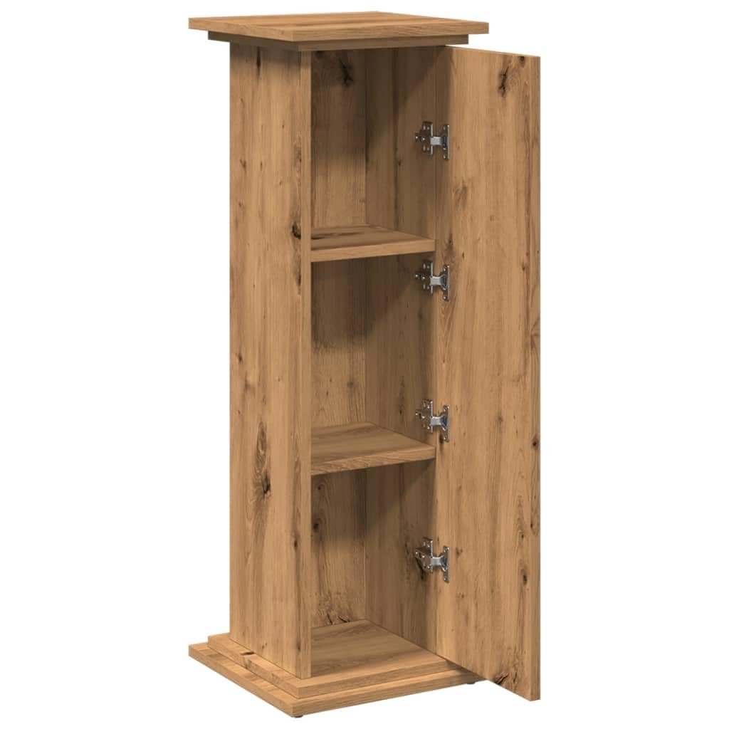 vidaXL Piédestal avec rangement chêne artisanal bois d'ingénierie