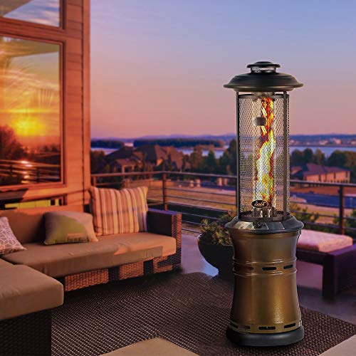BALI OUTDOORS Propane Patio Heaters FloorStanding Round Dancing Flame