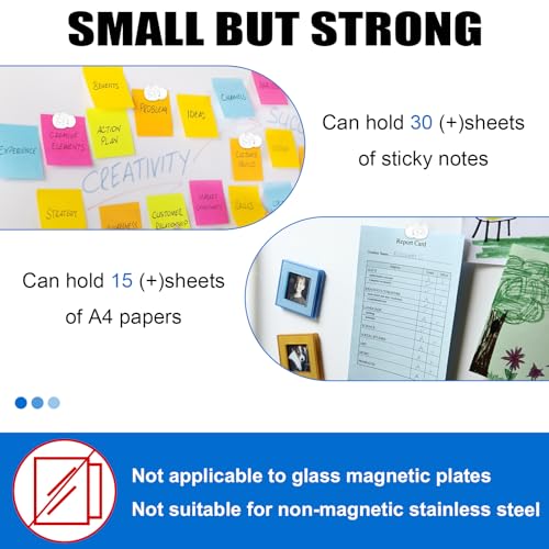 image for LOVIMAG Fridge Magnets 20Pcs Refrigerator Whiteboard Small Strong Magn
