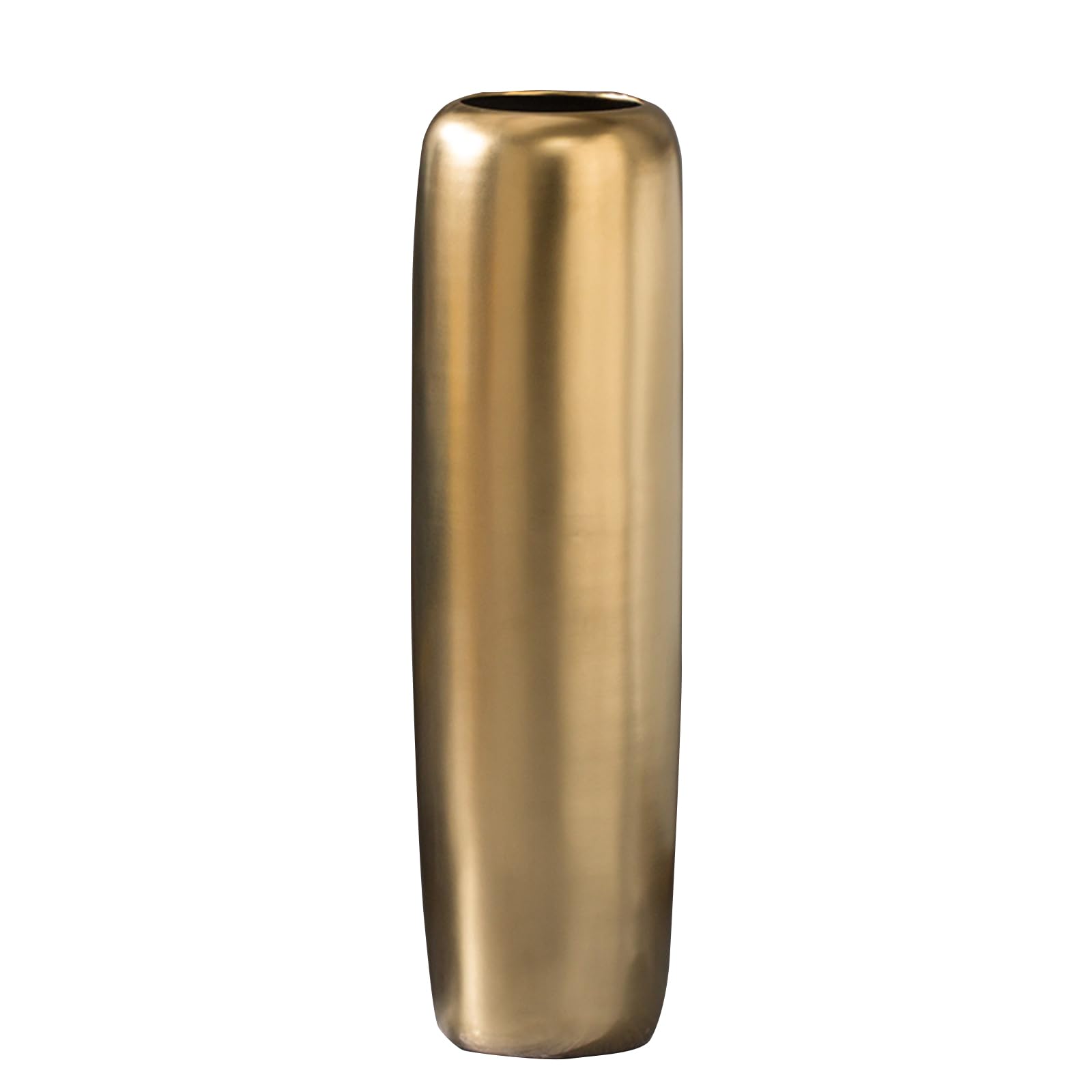 asdchZen Floor Large Vase, Gold High Ceramic Vase, Living Room Entrance Hotel Fashion Vase, Stable Thick Vase For Office Home,Gold-26 * 100CM
