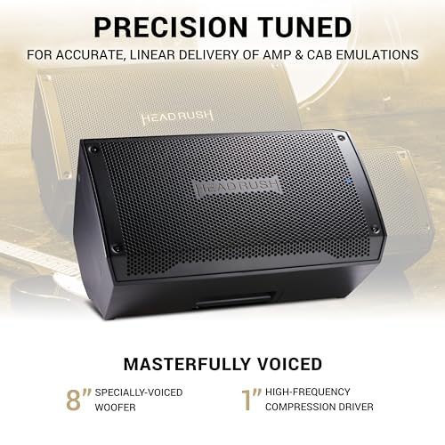 HeadRush FRFR108 MKII - 2000W Electric and Bass Guitar Amp, 8\" Full-Range Flat-Response Bluetooth Speaker for Multi-FX and Amp Modeling Processors - Thumbnail 3