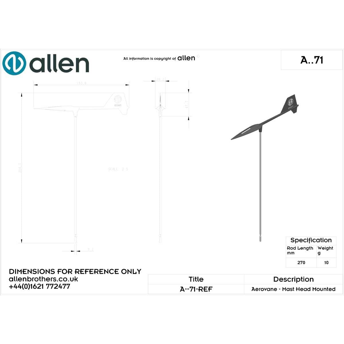 ALLEN Aerovane Windanzeiger 190mm