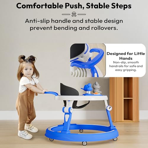 Image of StarAndDaisy Baby Walkers for 9 Months + Or 6-24 Month Baby Boy Girl /360Walker for Kids with 7 Level Height Adjustment /Walker for Baby with Switchable Food & Musical Toy Tray.