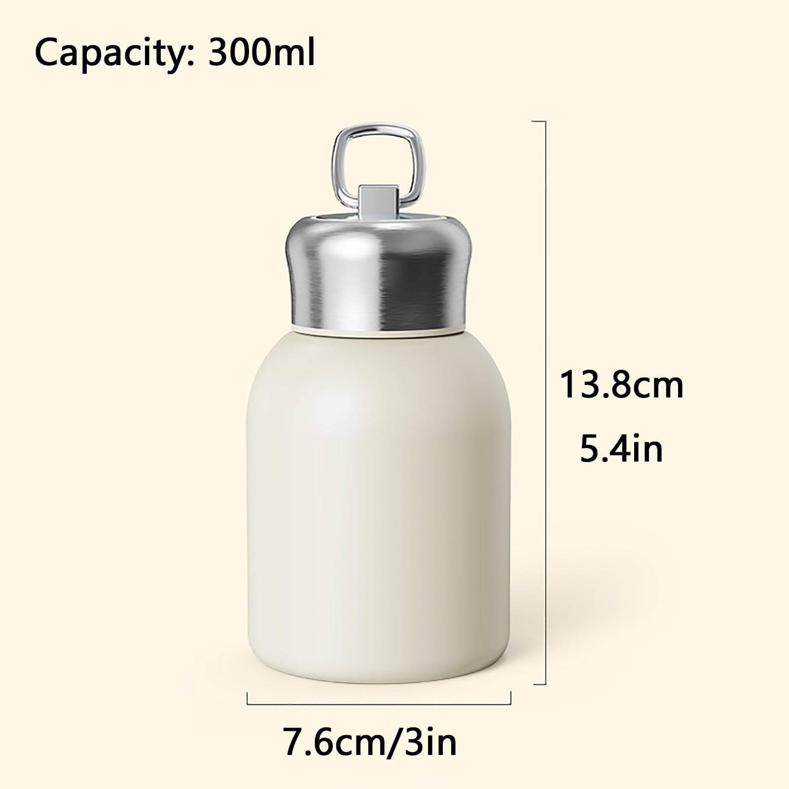 300ml / 10oz, Thermobecher Klein, Isolierbecher, Hält Warm und Kalt, Klein und Handlich, Als Geschenk für Andere Geeignet