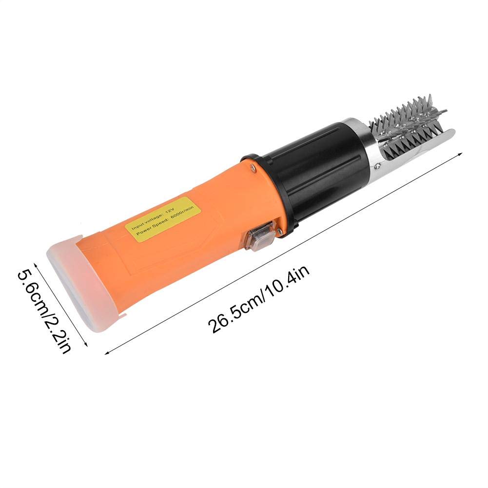 Raspadores de Pescado Eléctricos Inalámbricos Raspador de Escamas de Pescado Extractor de Escamas de Pescado Fácil Herramienta de Limpieza descalcificador de Piel de Pescado(Enchufe de la UE)