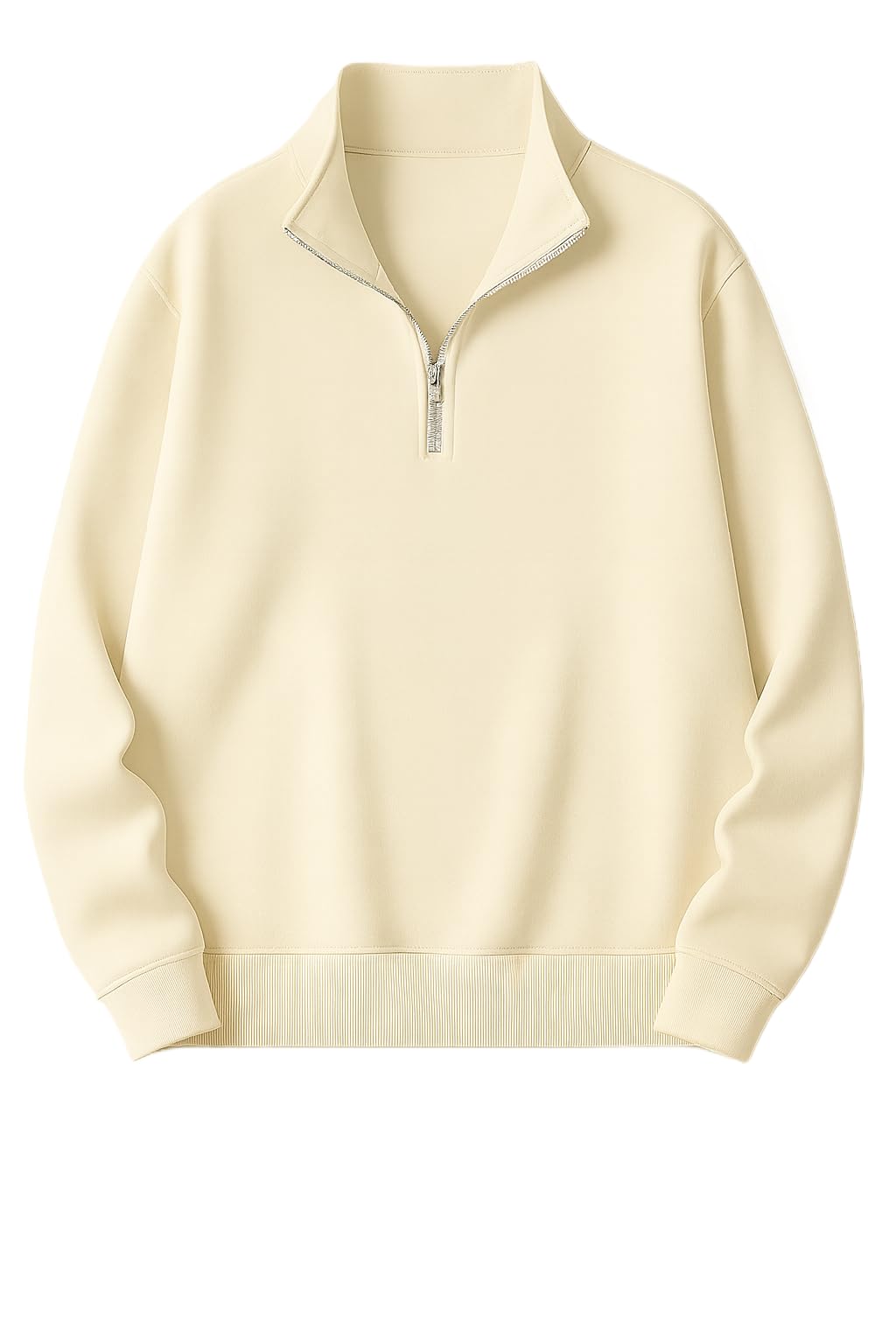 Mack Jonney Men’s Fleece Half-Zip High Neck Sweatshirt | Warm & Stylish Winter Wear -M4563
