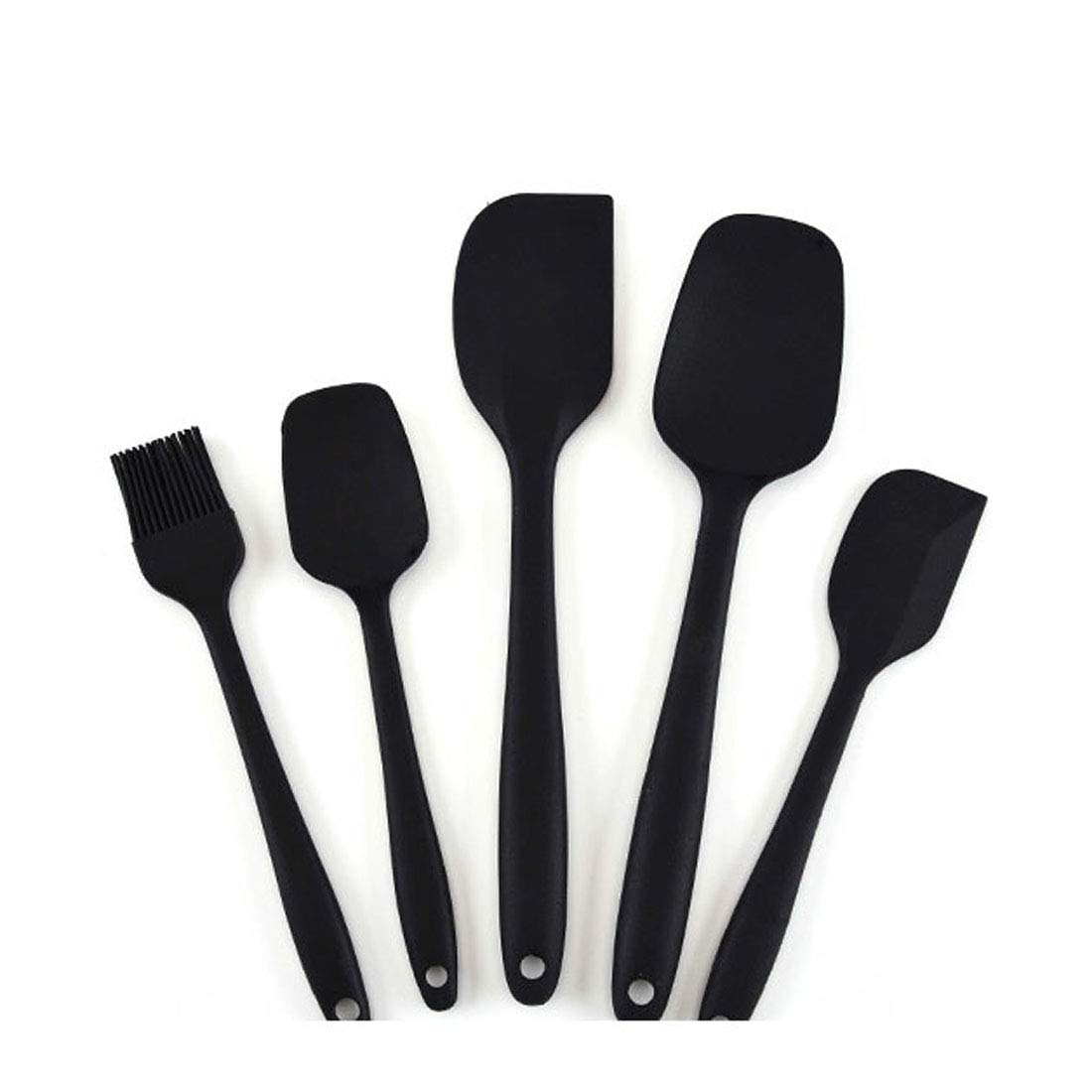 YUYAXPB Family's Silicone Spatulas, 5 Sets Silicone Kitchen Utensils Heat Resistant Silicone Kitchenware, Best Kitchen Tool Gadgets Gift